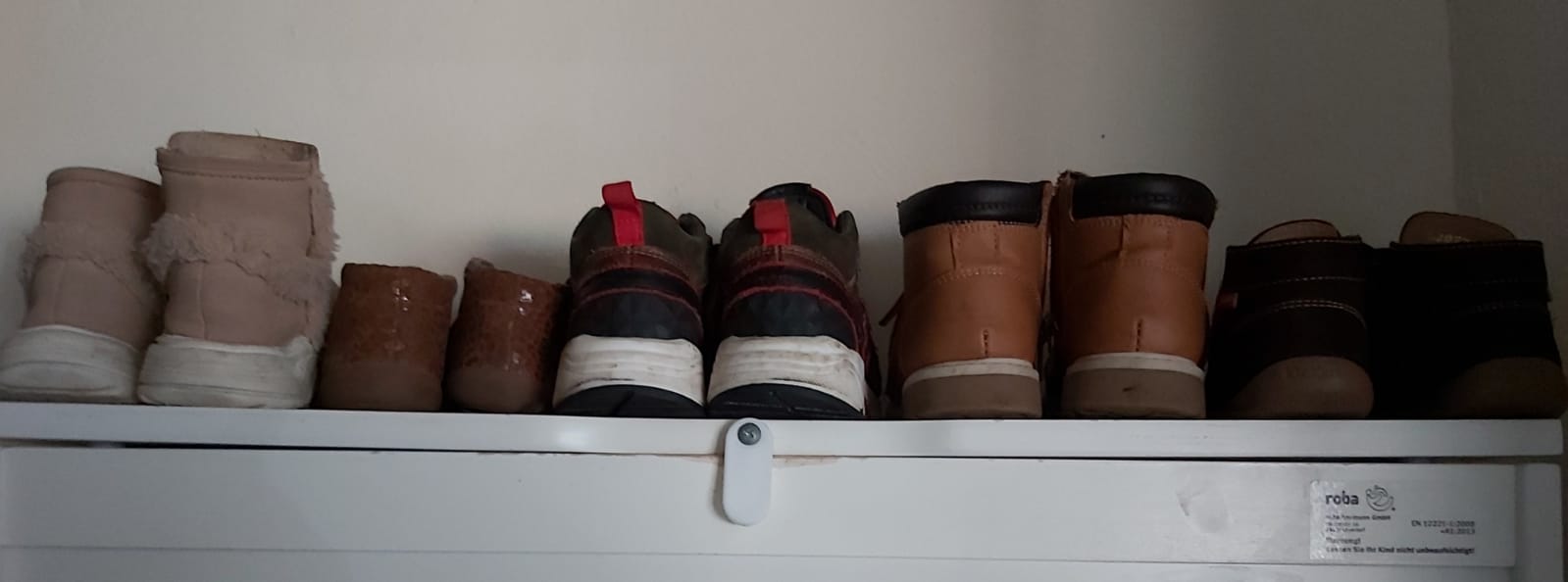Schoentjes op een rij
